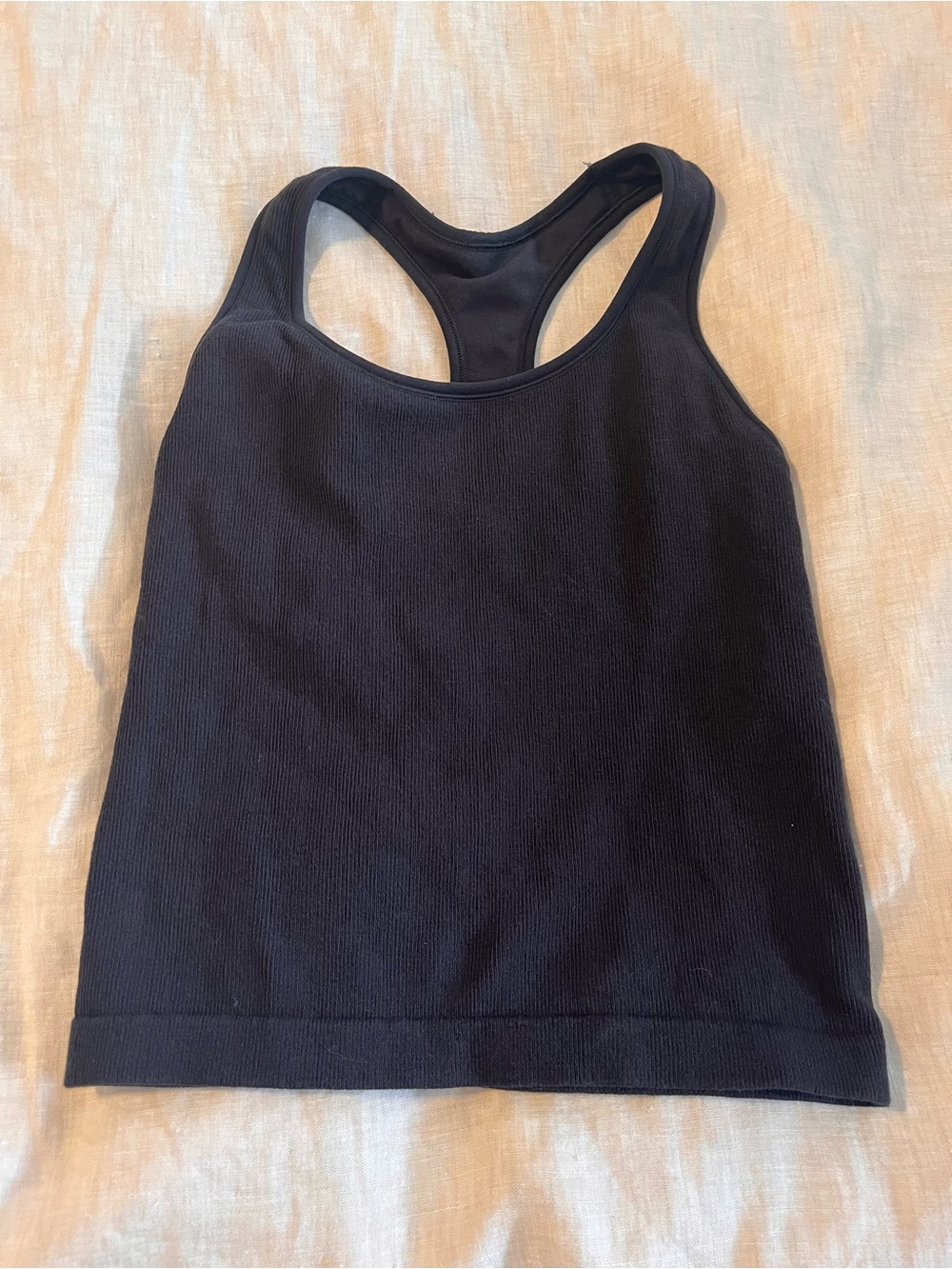 all in motion Black Racerback Tank Top